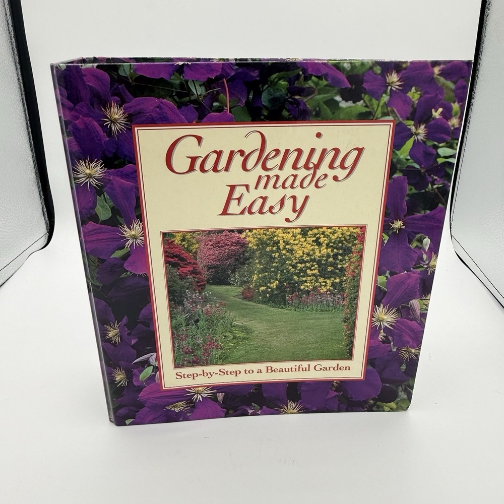 Gardening Made Easy 1995 Plant Guide Card Binder Flowers Bulbs Garden Reference